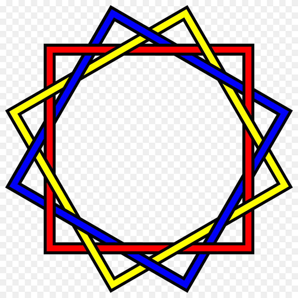 Three Interlaced Squares Brunnian, Symbol Png