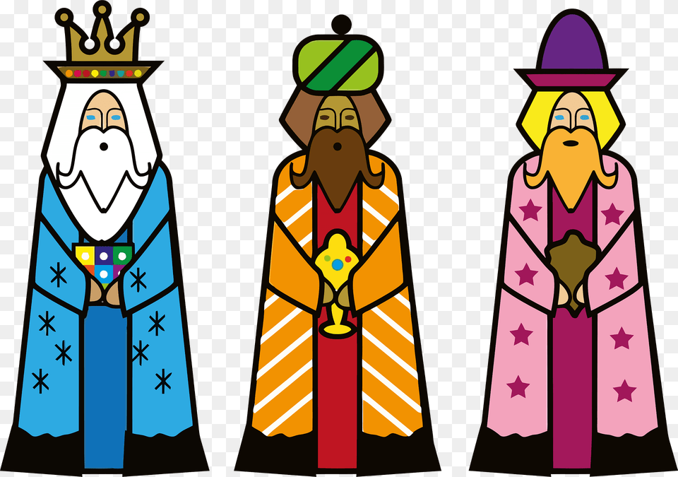 Three Kings Clipart, Art, Fashion, Person, People Free Png Download