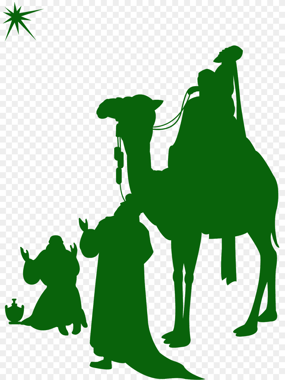 Three Kings Silhouette, Animal, Camel, Mammal, Baby Png Image