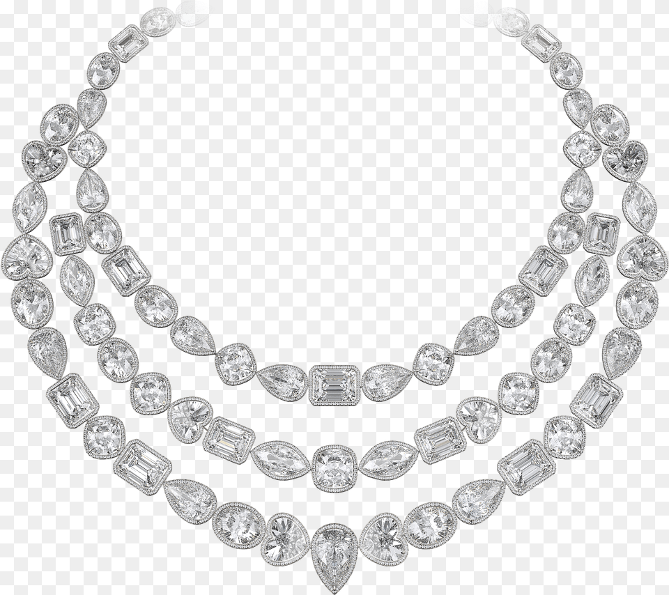 Three Layered Gold Necklace, Accessories, Diamond, Gemstone, Jewelry Png