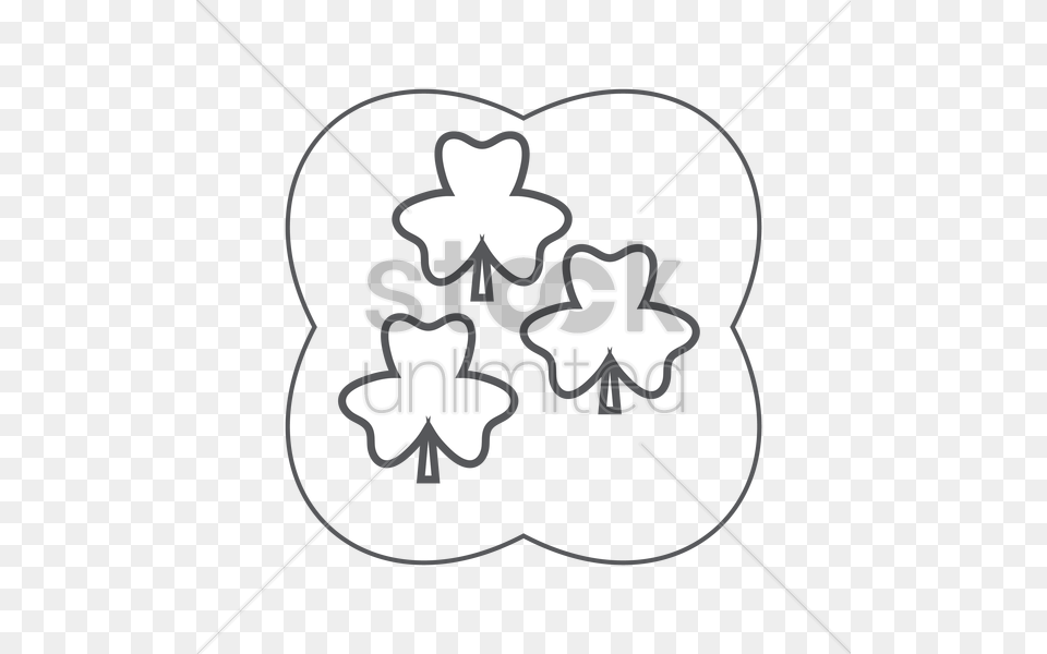 Three Leaf Clovers Vector Image, Bow, Weapon Free Png Download