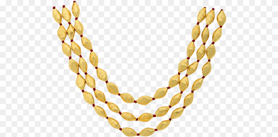 Three Lines Gold Dolki Necklace Gold, Accessories, Jewelry, Plant Free Png Download