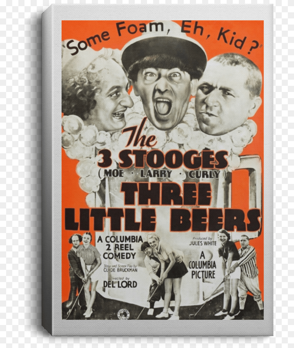 Three Little Beers, Advertisement, Poster, Adult, Person Png Image