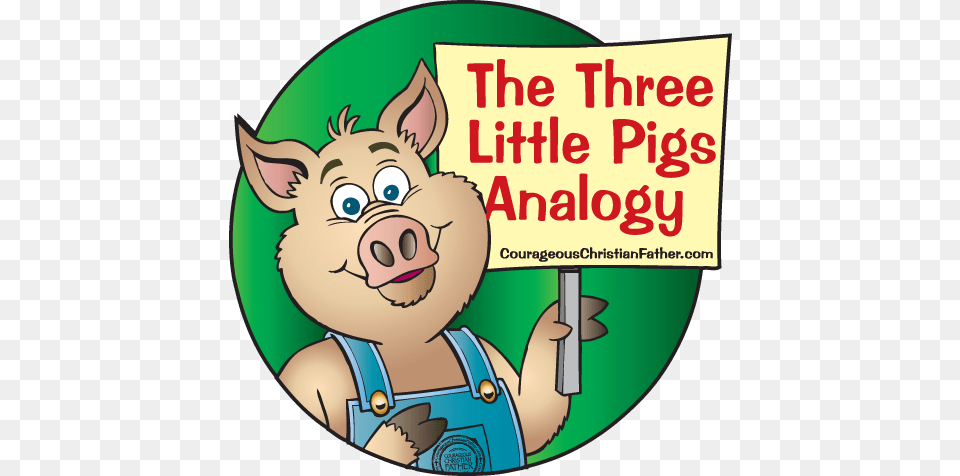Three Little Pigs Analogy Courageous Christian Father, Photography, Face, Head, Person Png Image