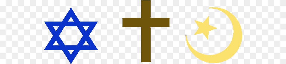 Three Major Religions Are Judaism Christian 3 Major Religion Symbols, Star Symbol, Symbol, Cross, Nature Png