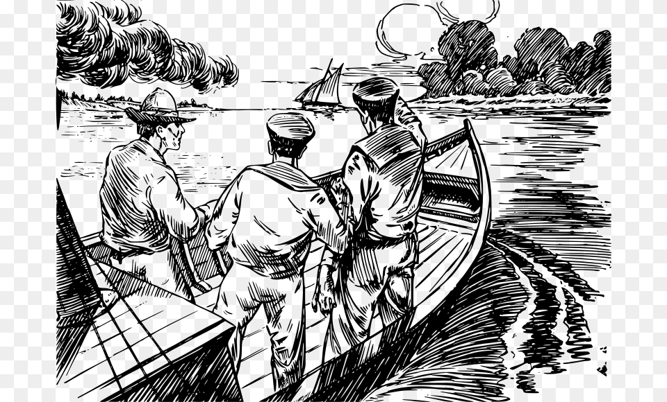 Three Men In A Boat Three Men In A Boat Chapter, Gray Free Png