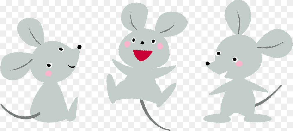 Three Mice Clipart, Plush, Toy, Outdoors, Animal Png Image