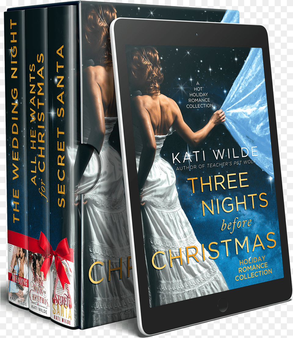 Three Nights Before Christmas Book Cover, Publication, Adult, Female, Person Png Image