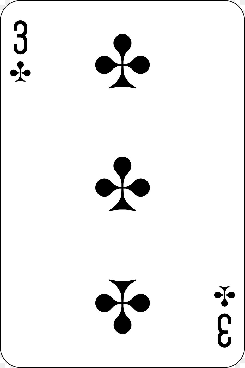 Three Of Clubs Clipart, Stencil, Symbol, Text Free Transparent Png