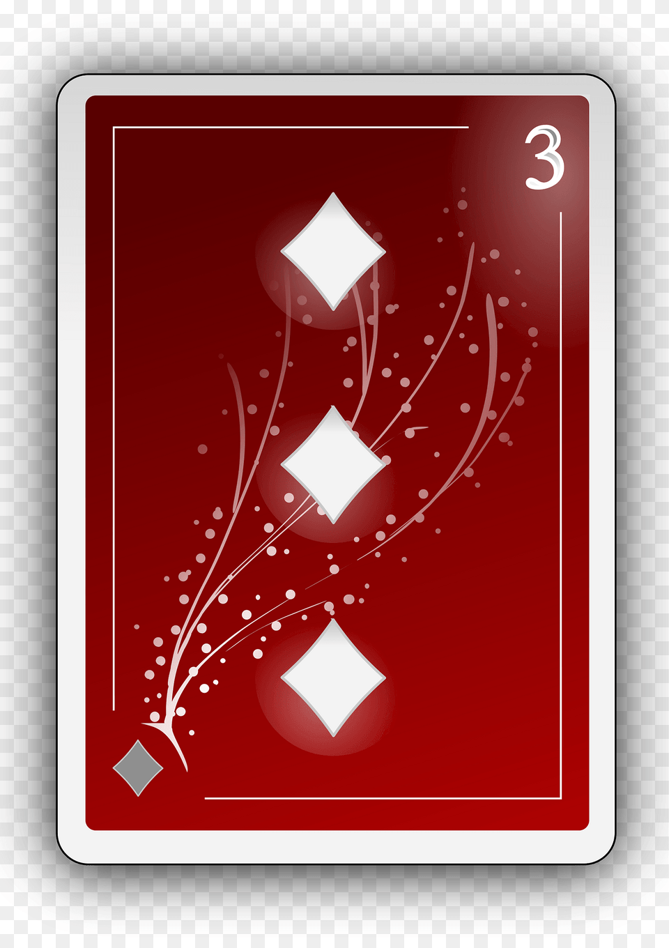 Three Of Diamonds Clipart, Art, Graphics, Floral Design, Pattern Free Png Download
