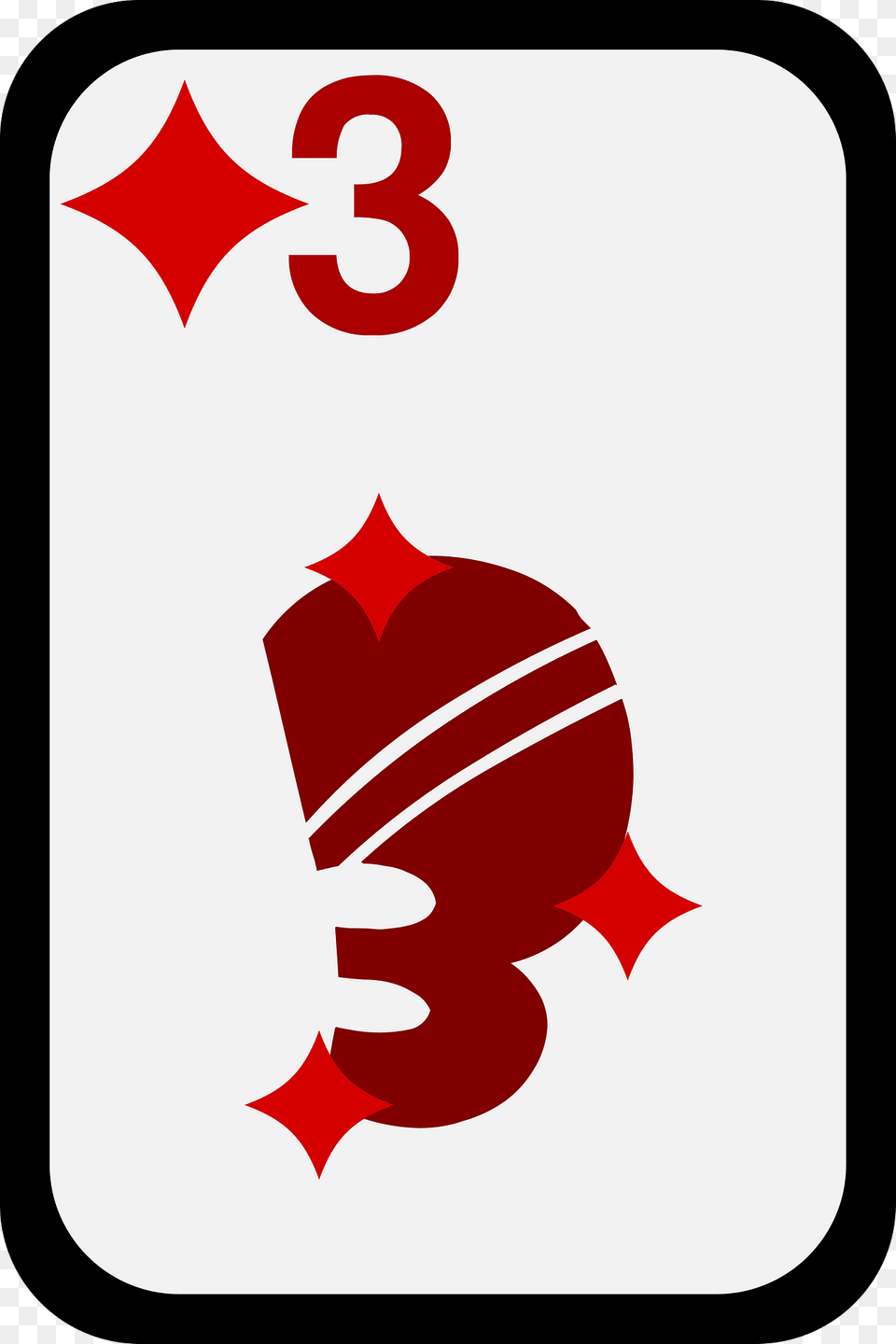 Three Of Diamonds Clipart, Logo, Symbol Free Png