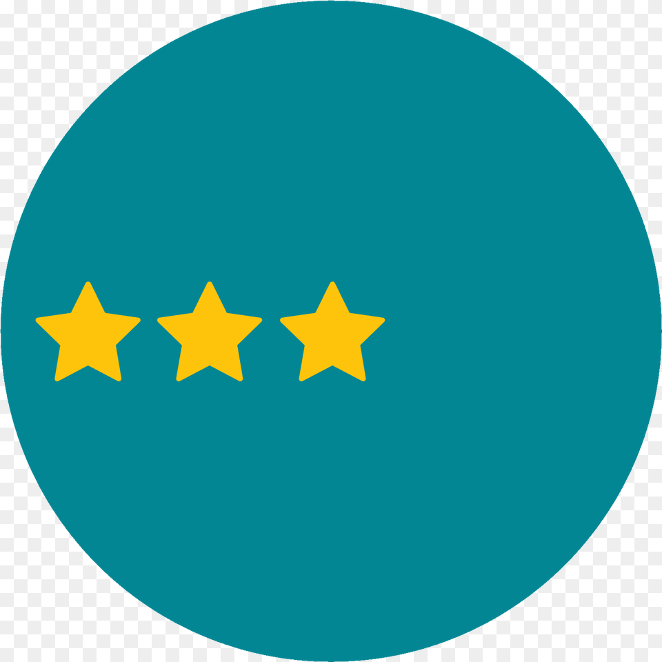 Three Of Five Stars Icon Lastovo Archipelago Nature Park, Star Symbol, Symbol, Disk Free Transparent Png