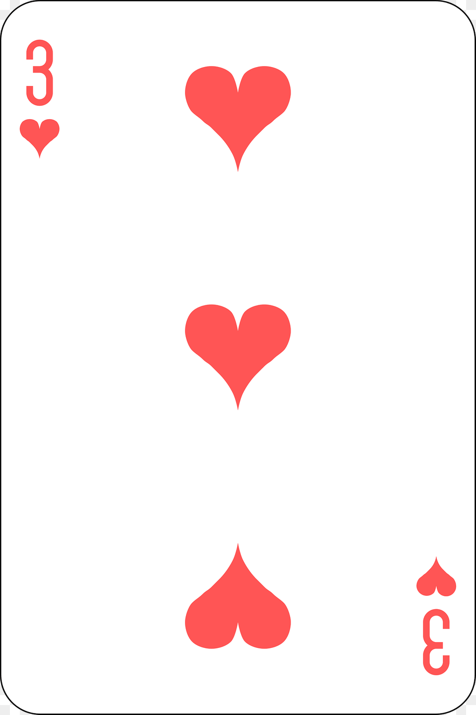 Three Of Hearts Clipart Free Png