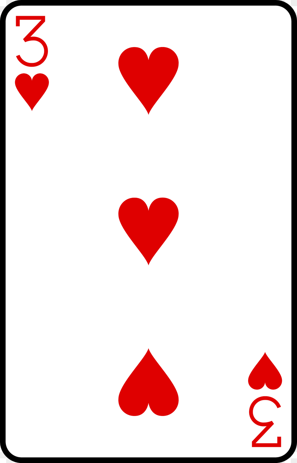 Three Of Hearts Clipart, Heart Png