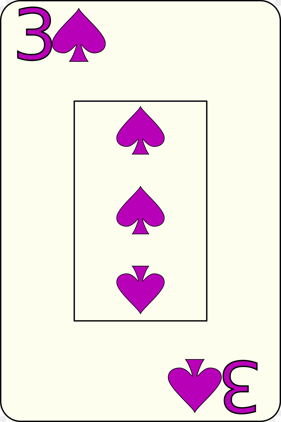 Three Of Spade Clipart, Symbol, Text Free Transparent Png