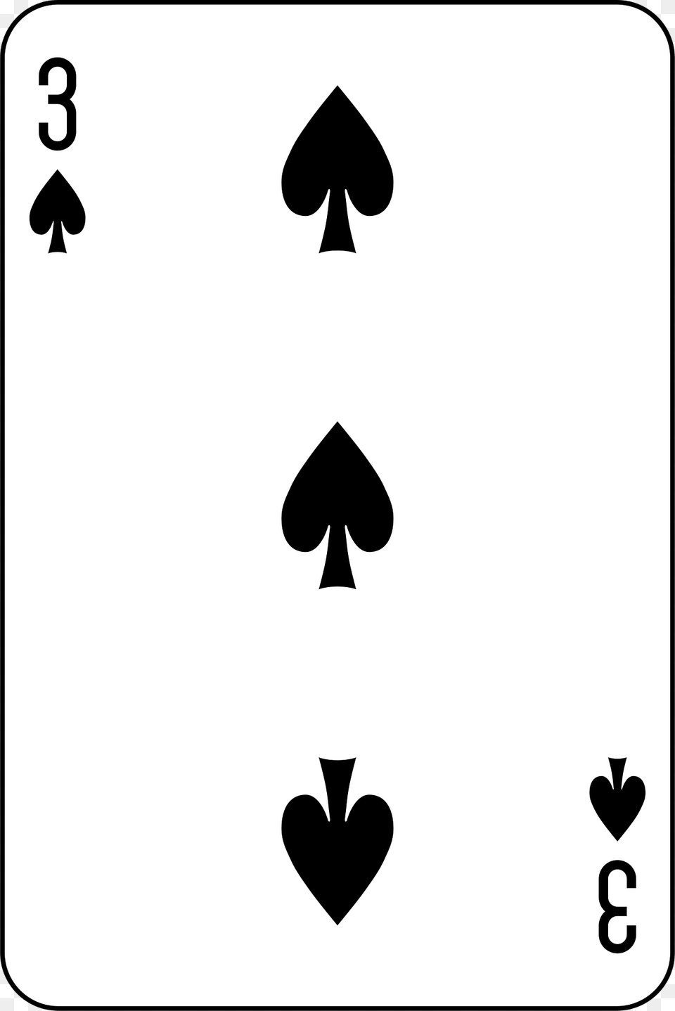 Three Of Spades Clipart, Symbol Free Transparent Png