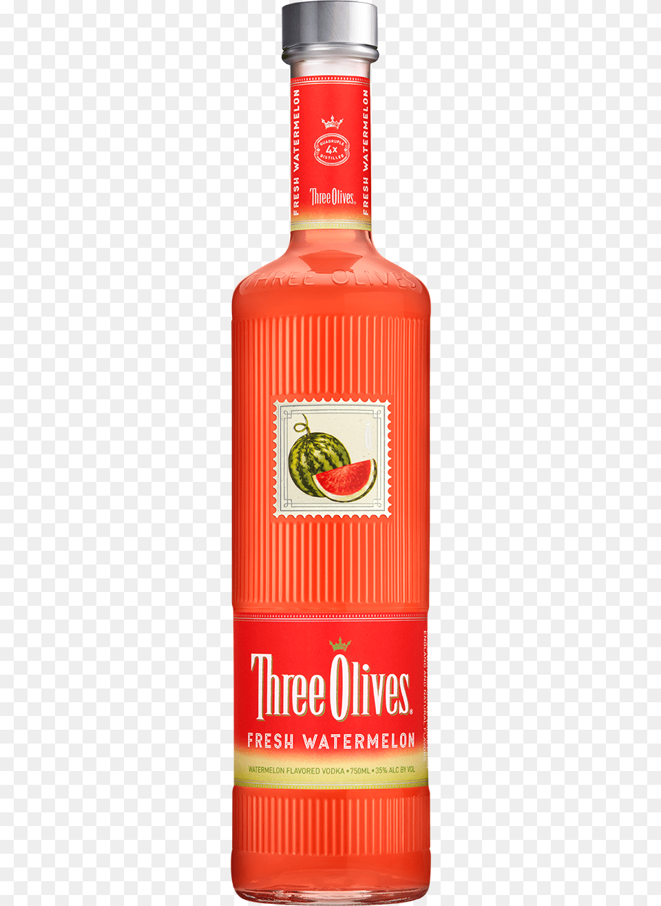 Three Olives Fresh Watermelon Vodka, Food, Ketchup, Bottle, Cosmetics Free Png Download