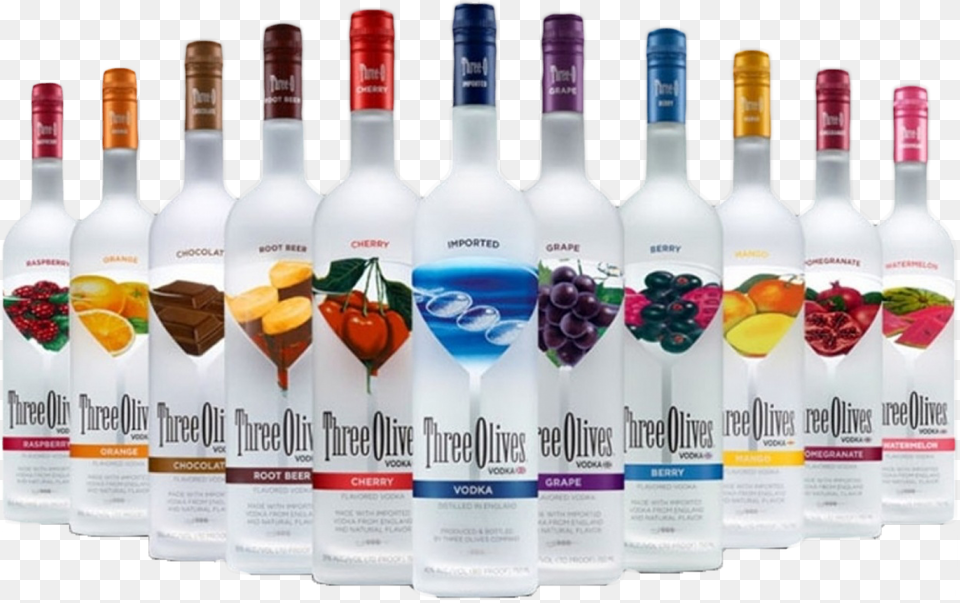 Three Olives Vodka, Alcohol, Beverage, Liquor Free Png