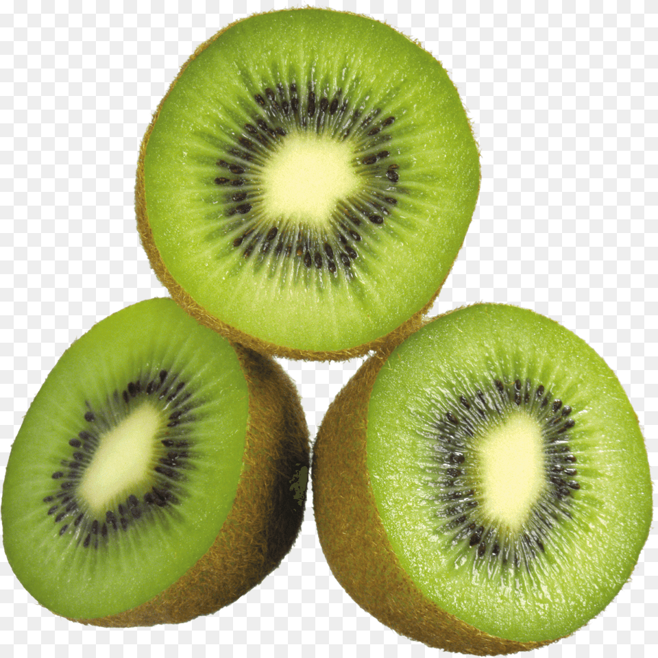Three Open Kiwis Transparent Kiwi, Food, Fruit, Produce, Plant Png