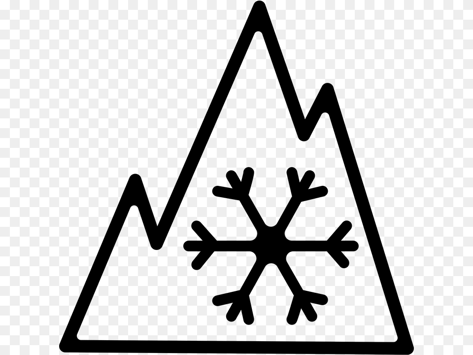 Three Peak Snowflake Symbol Evergreen Snow Tires, Gray, Lighting Free Png Download