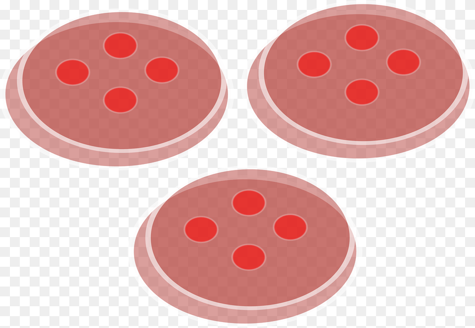 Three Pink Buttons Clipart, Food, Sweets Png