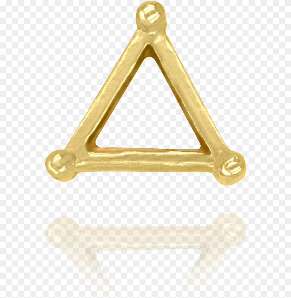 Three Prong Triangle Shape Single Wire Settings Triangle Free Png