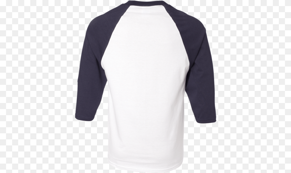 Three Quarter Baseball Shirt En Black Sleeves White Shirt, Clothing, Long Sleeve, Sleeve, T-shirt Free Transparent Png