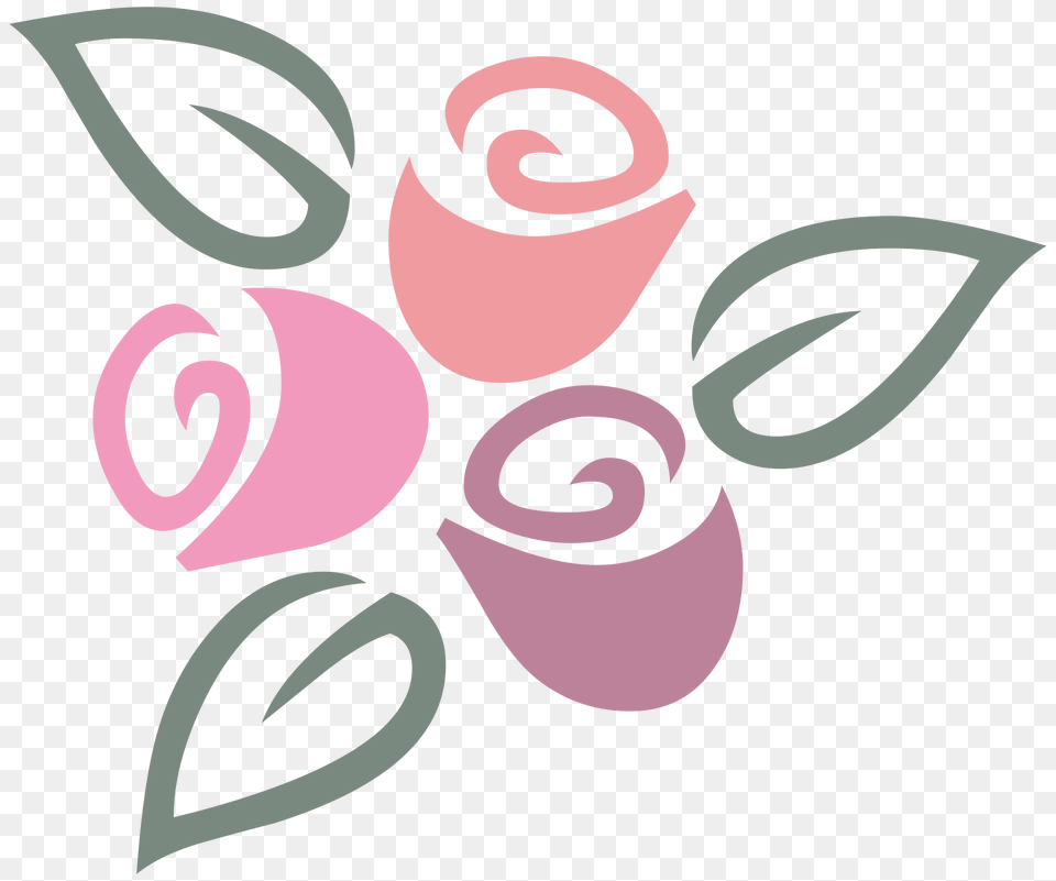 Three Roses Colored L Clipart, Rose, Flower, Plant, Art Png