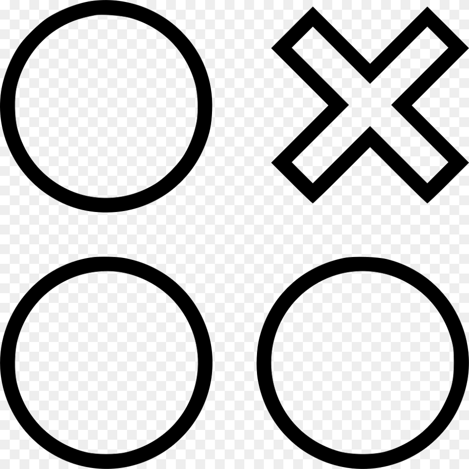 Three Spots One X Icon, Symbol, Stencil Png