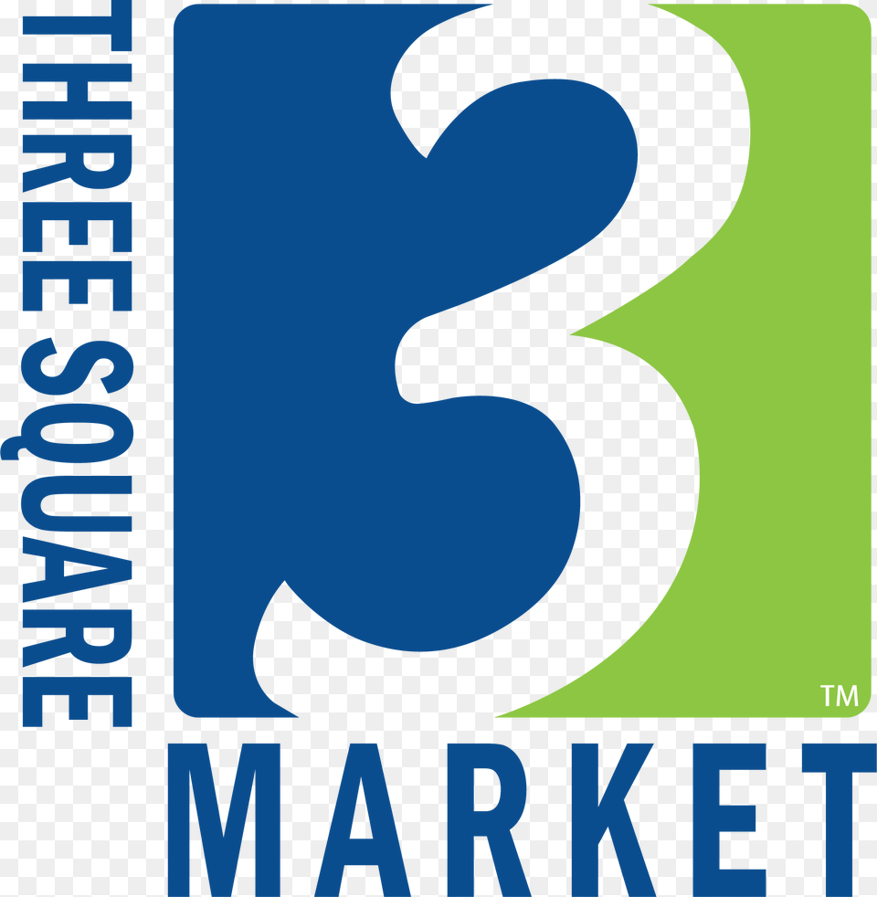 Three Square Market Logo, Advertisement, Text Free Transparent Png