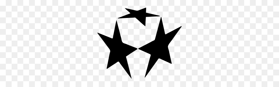 Three Stars Sticker, Star Symbol, Symbol, Animal, Fish Free Png Download