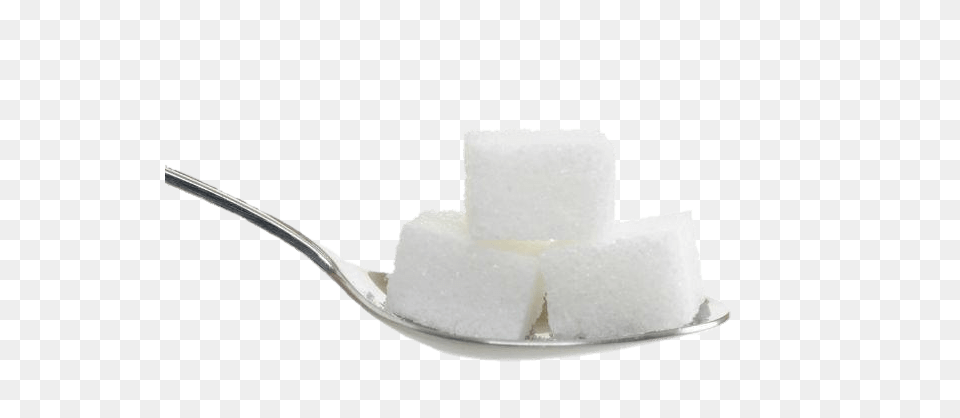 Three Sugar Cubes On A Spoon, Cutlery, Food Free Png Download