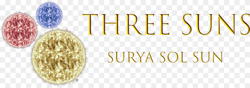 Three Suns Logo In Puerto Rico Archives Surya Sol Sun Gold Medal, Outdoors, Night, Nature, Sphere Free Png