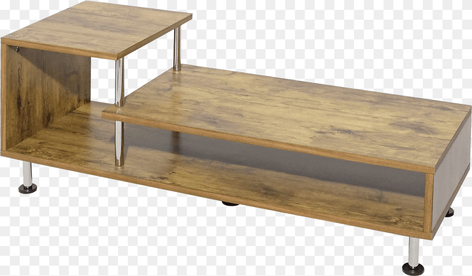 Three Tier Display Shelf And Tv Stand Coffee Table, Coffee Table, Furniture, Wood, Plywood Free Png Download