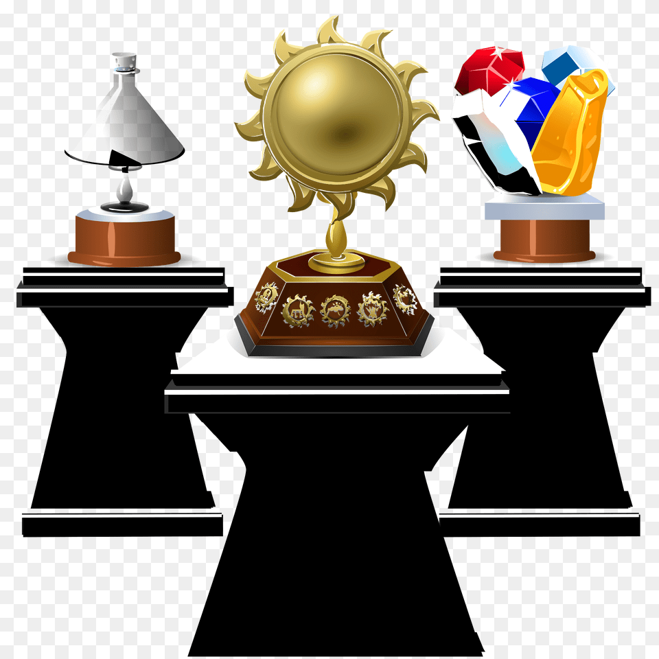 Three Trophies Clipart, Trophy Free Transparent Png