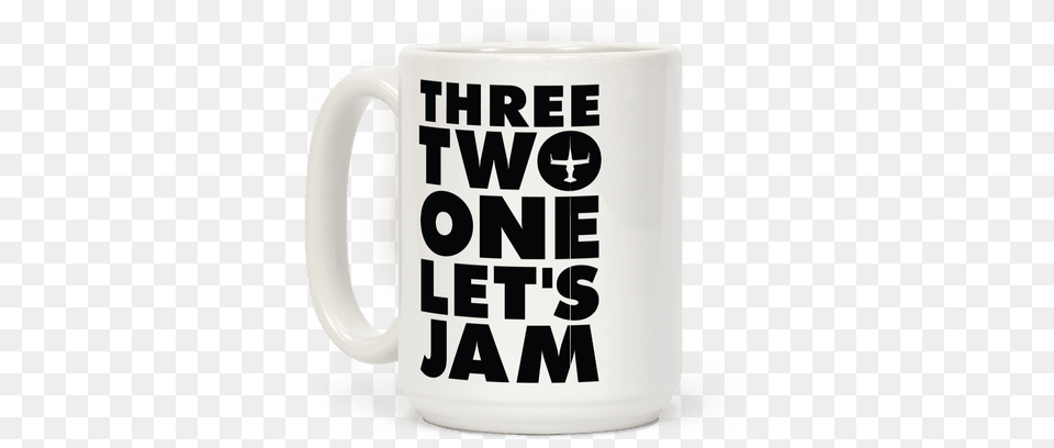 Three Two One Let39s Jam Cowboy Bebop Coffee Mug Stay Woke White Mug By Real Slick Tees, Cup, Beverage, Coffee Cup Free Png Download