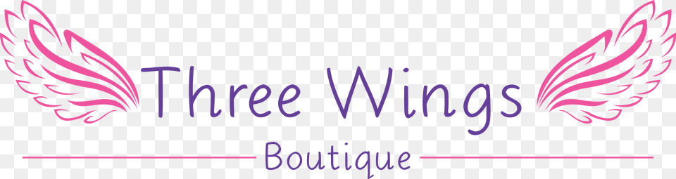 Three Wings Boutique Calligraphy, Purple, Logo, Text Free Png