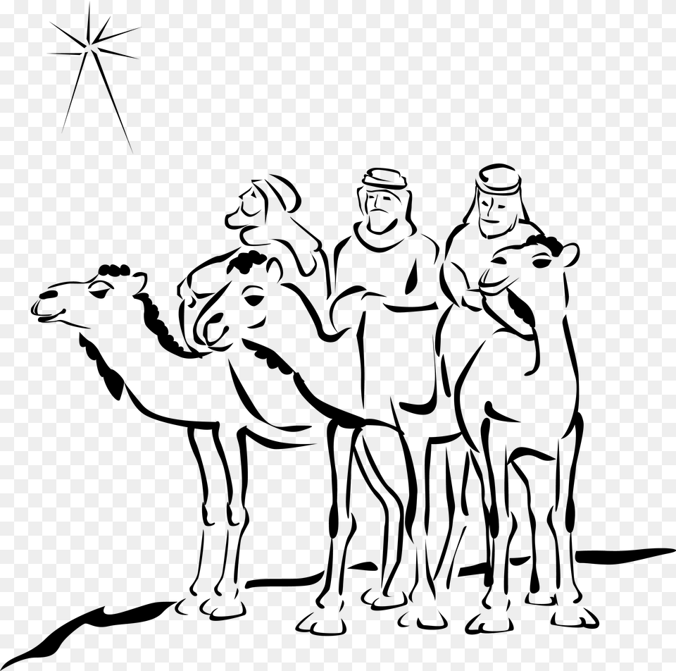 Three Wise Men, Person, Animal, Camel, Mammal Free Png Download