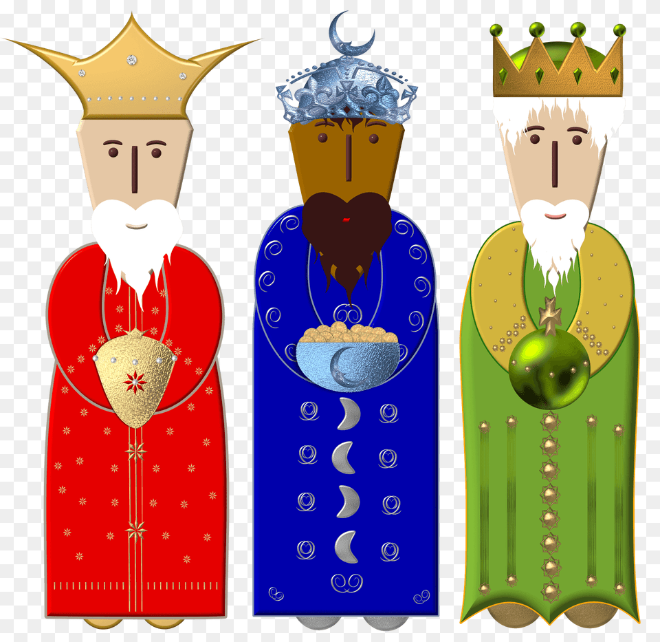 Three Wise Men Clipart, Person, People, Face, Head Free Png Download