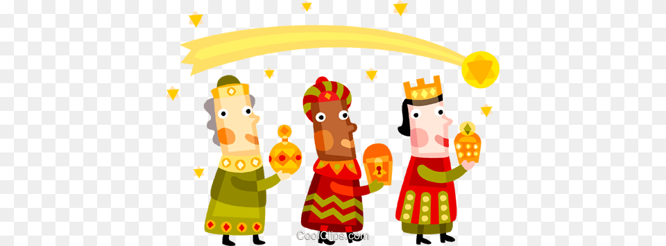 Three Wise Men Royalty Vector Clip Art Illustration, Baby, Person, People, Face Png
