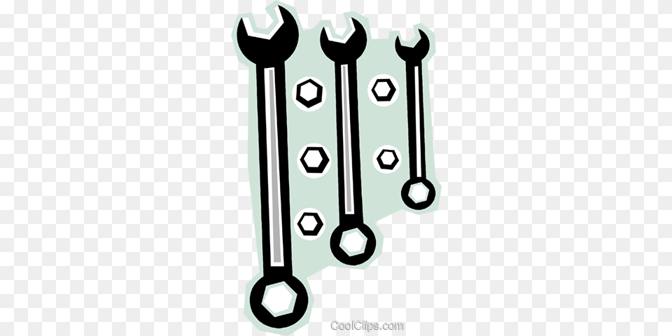 Three Wrenches Royalty Vector Clip Art Illustration, Gas Pump, Machine, Pump, Wrench Free Transparent Png