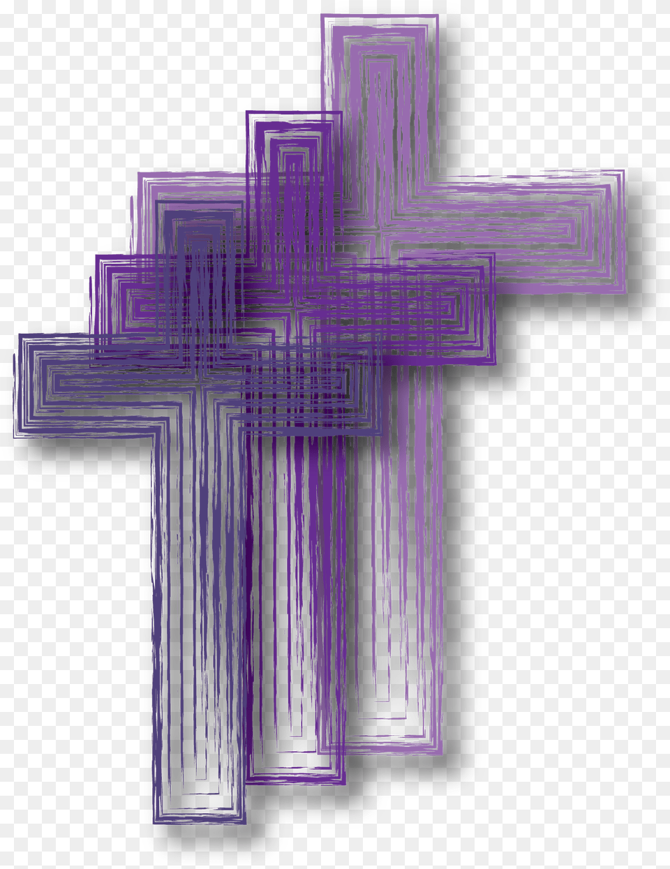 Threecrossesangled Cross, Symbol, Purple Free Transparent Png