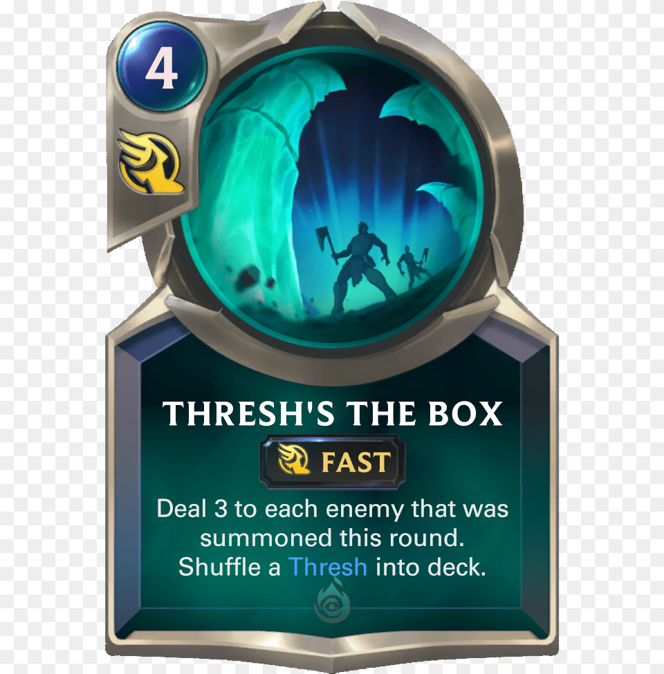 Thresh S The Box Card Image Legends Of Runeterra Yasuo Card, Advertisement, Poster Free Png