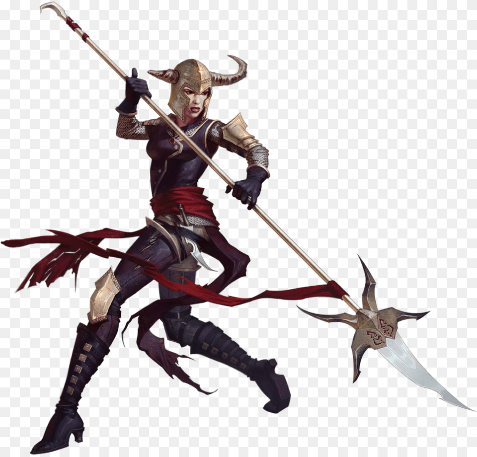 Thri Kreen Tiefling With A Spear, Sword, Weapon Free Png Download