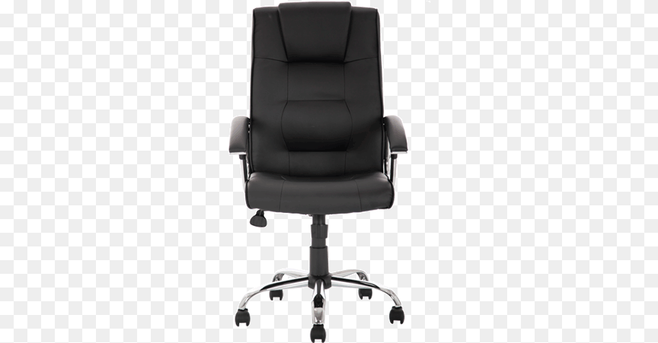 Thrift Black Leather Front Elevation Antagonista Emmegi, Chair, Cushion, Furniture, Home Decor Free Transparent Png