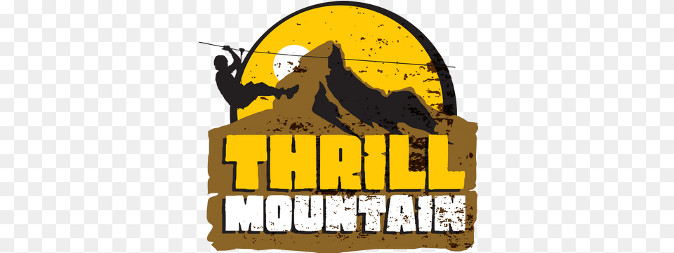 Thrill Mountain Logo Illustration, Advertisement, Poster Png