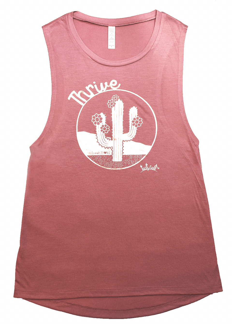 Thrive Blooming Desert Cactus Flowy Muscle Tank Cactus, Clothing, Tank Top, Vest Png Image