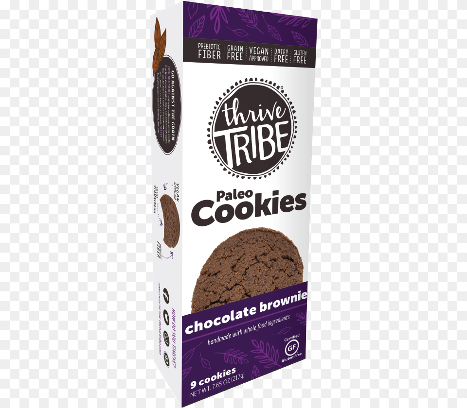 Thrive Tribe Cookies Chocolate Brownie Chocolate, Cocoa, Dessert, Food, Soil Free Png