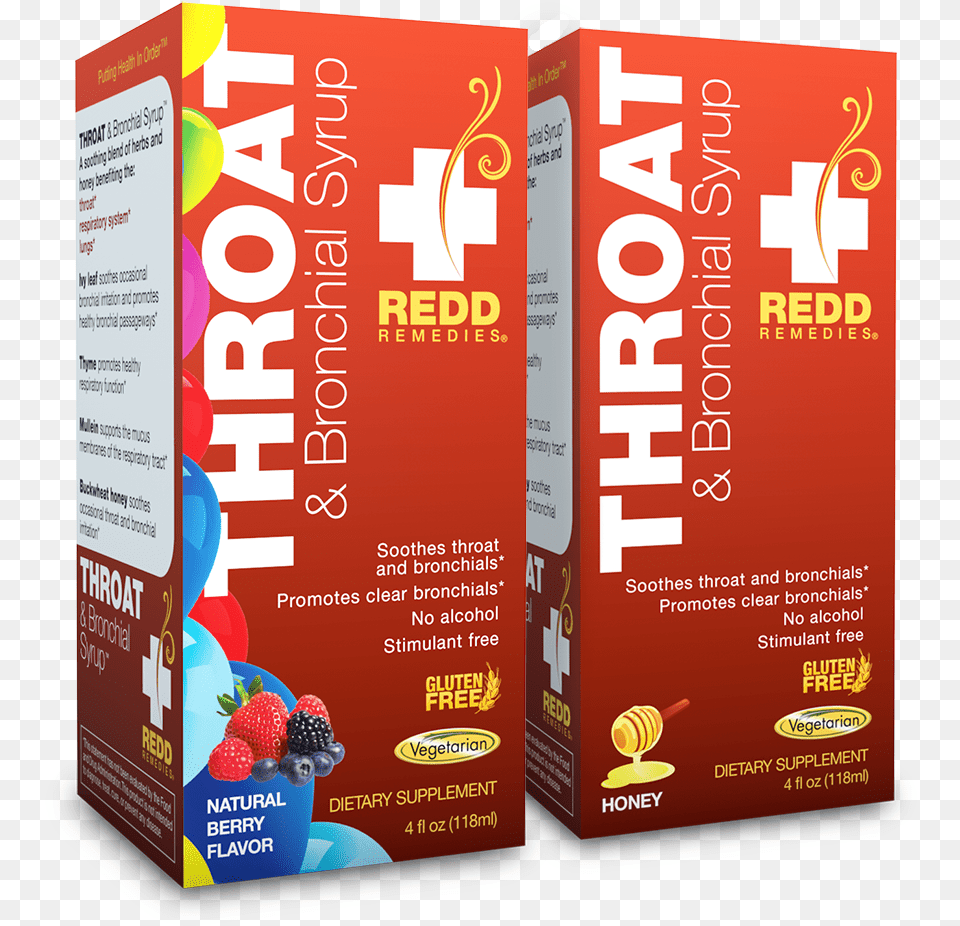 Throat Amp Bronchial Syrup Soothes Throat And Bronchials Brochure, Advertisement, Poster, Food, Seasoning Free Transparent Png