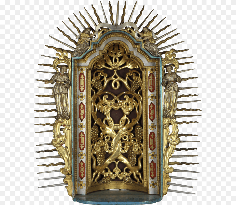Throne For A Church Monstrance Brass, Altar, Architecture, Building, Prayer Free Transparent Png